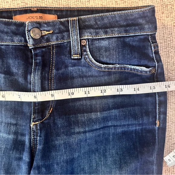 Joes Jeans The Icon Mid Rise Skinny Frayed Hem Indigo Womens 27 - Picture 9 of 12